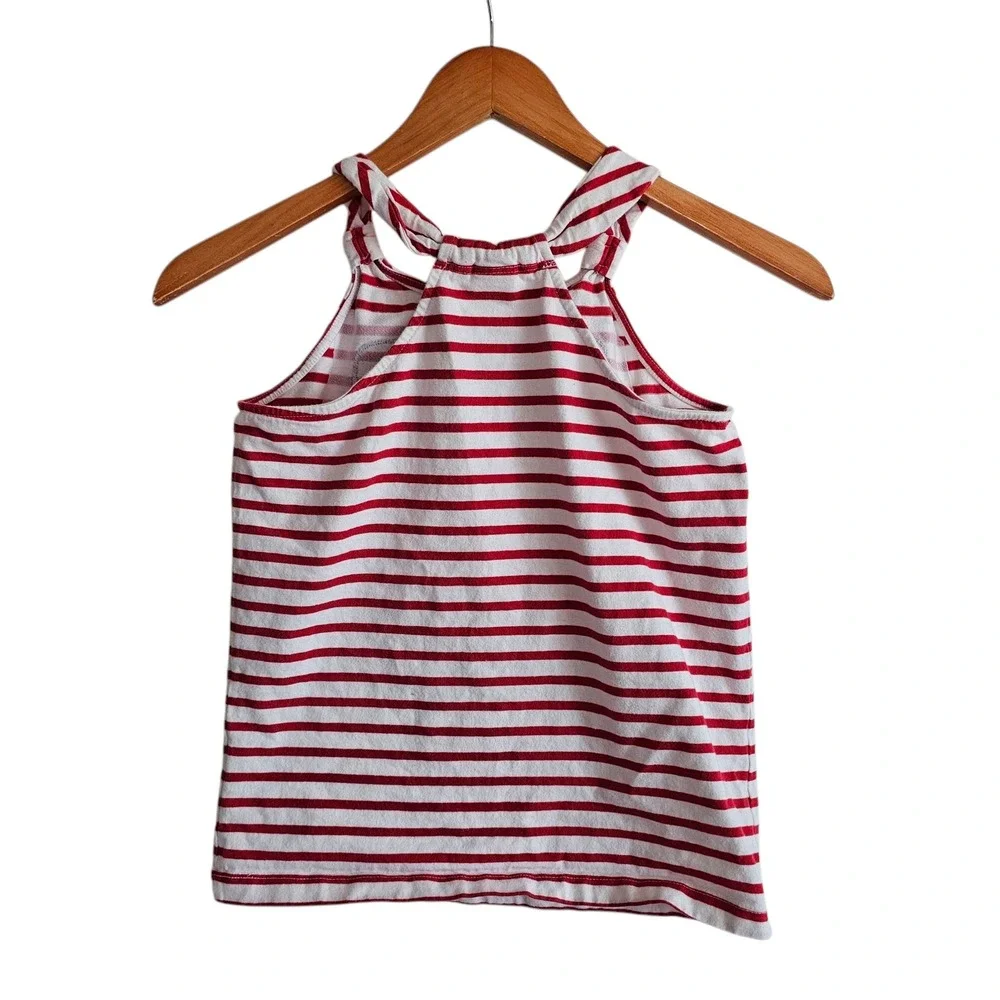 Gymboree USA Tank Top Patriotic Sleeveless Red‎ White Stripes Size 10
